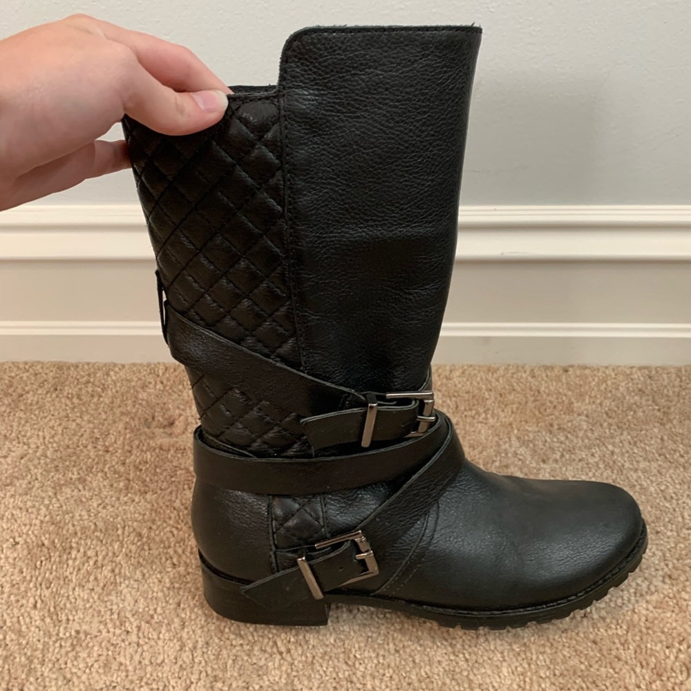 Size 6 Matisse Leather Black Boots